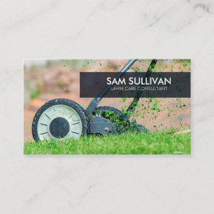 Rasenmäher Gras Visitenkarte