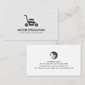 Rasenmäher Gras Visitenkarte (Vorne/Hinten)