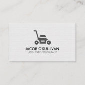 Rasenmäher Gras Visitenkarte (Vorderseite)