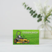 Rasenmäher | Grass Business Card Visitenkarte (Stehend Vorderseite)