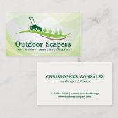 Rasenmäher | Grasschneiden | Landschaftsgärtner Visitenkarte (Vorne/Hinten)