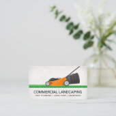 Rasenmäher | Grasschnitt Visitenkarte (Stehend Vorderseite)