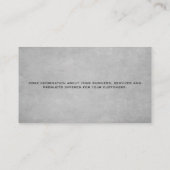 Rasenmäher | Grasschnitt Visitenkarte (Rückseite)