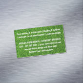 Rasenmäher Grünes Gras texturiert Magnetische Visitenkarte (Beispiel)