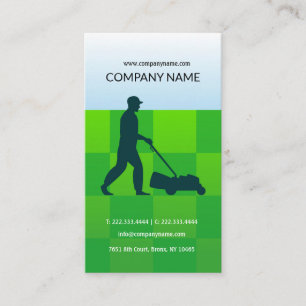 Rasenmäher, Haushalter, Gartenpflegekarte Visitenkarte