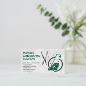 Rasenmäher | Hedge Clippers Visitenkarte (Stehend Vorderseite)