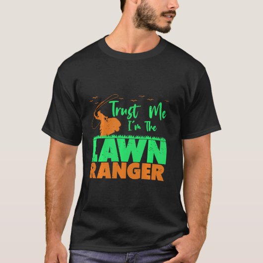 Rasenmäher Ich bin der Rasenmäher Funny Mowing Lan T-Shirt (Vorderseite)