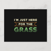 Rasenmäher, ich bin nur hier für die Rasenmäher Postkarte (Vorderseite)