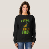Rasenmäher Ich kam zum Mähgartentraktor Sweatshirt (Vorne ganz)