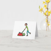 Rasenmäher Karte (Gelbe Blume)