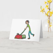 Rasenmäher Karte (Gelbe Blume)