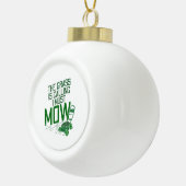 Rasenmäher Keramik Kugel-Ornament (Rechts)