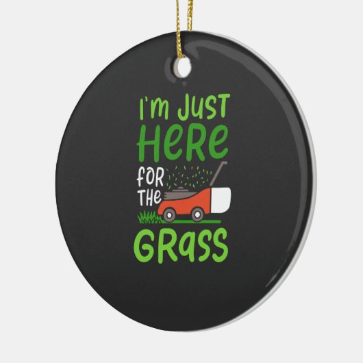 Rasenmäher Keramik Ornament (Links)