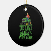 Rasenmäher Keramik Ornament (Links)