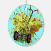 Rasenmäher Keramik Ornament (Links)