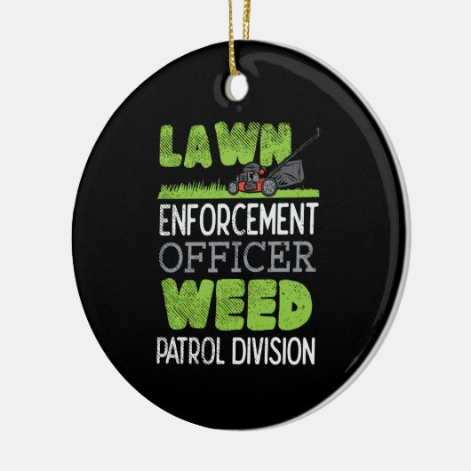 Rasenmäher Keramik Ornament (Links)