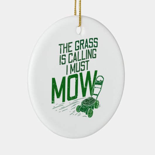 Rasenmäher Keramik Ornament (Rechts)