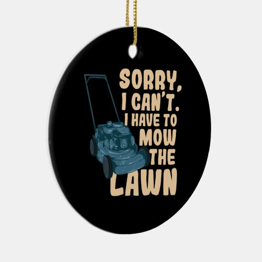 Rasenmäher Keramik Ornament (Rechts)