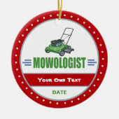 Rasenmäher Keramikornament (Vorne)