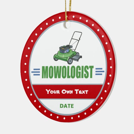 Rasenmäher Keramikornament (Links)