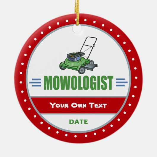 Rasenmäher Keramikornament (Hinten)