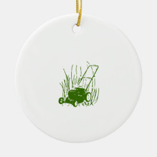 Rasenmäher Keramikornament
