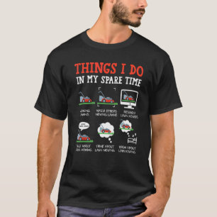 Rasenmäher Kleidung für Landschaftsgärtner Männer  T-Shirt