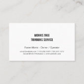 Rasenmäher | Landflucht | Visitenkarte (Rückseite)