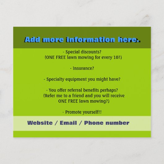 Rasenmäher Landscaper SMALL DK Flyer (Hinten)