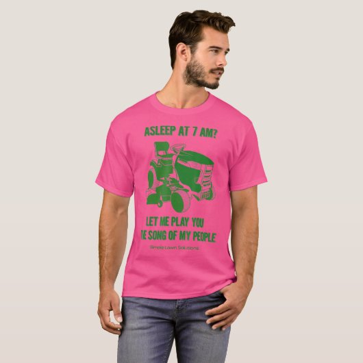 Rasenmäher Landscaping Grass Turf Vater Männer T-Shirt (Vorne ganz)