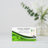 Rasenmäher | Landscaping-Tools Visitenkarte (Stehend Vorderseite)