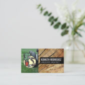 Rasenmäher | Landschaftsbild Visitenkarte (Stehend Vorderseite)