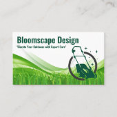 Rasenmäher | Landschaftsdienste Visitenkarte (Vorderseite)