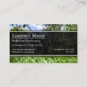 Rasenmäher/Landschaftsgärtner Visitenkarte (Rückseite)