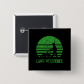 Rasenmäher Lawn Whisperer Gardener Geschenk Button (Vorne & Hinten)