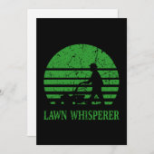Rasenmäher Lawn Whisperer Gardener Geschenk Feiertagskarte (Vorne/Hinten)