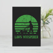 Rasenmäher Lawn Whisperer Gardener Geschenk Feiertagskarte (Stehend Vorderseite)