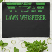 Rasenmäher Lawn Whisperer Gardener Geschenk Geschirrtuch (Gefaltet)