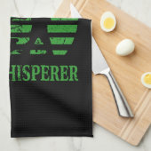 Rasenmäher Lawn Whisperer Gardener Geschenk Geschirrtuch (Viertel Falte)