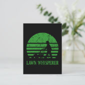 Rasenmäher Lawn Whisperer Gardener Geschenk Postkarte (Stehend Vorderseite)
