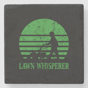 Rasenmäher Lawn Whisperer Gardener Geschenk Steinuntersetzer
