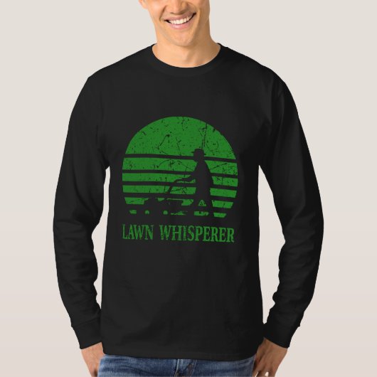 Rasenmäher Lawn Whisperer Gardener Geschenk T-Shirt (Vorderseite)