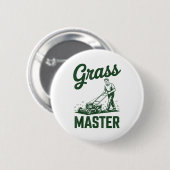 Rasenmäher-Legende Gr Master Dad Lustiger Rasenmäh Button (Vorne & Hinten)