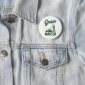 Rasenmäher-Legende Gr Master Dad Lustiger Rasenmäh Button (Beispiel)