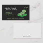 Rasenmäher-Logo, Berufliches Rasenmähen Visitenkarte (Vorne/Hinten)