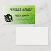 Rasenmäher-Logo | Graslandschaft ausschneiden Visitenkarte (Vorne/Hinten)