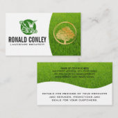 Rasenmäher-Logo | Landflucht | Gardener Visitenkarte (Vorne/Hinten)