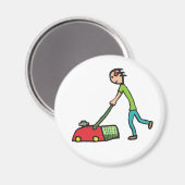 Rasenmäher Magnet (Vorderseite/Rückseite)