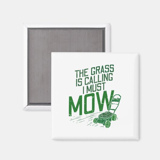 Rasenmäher Magnet (Vorderseite/Rückseite)