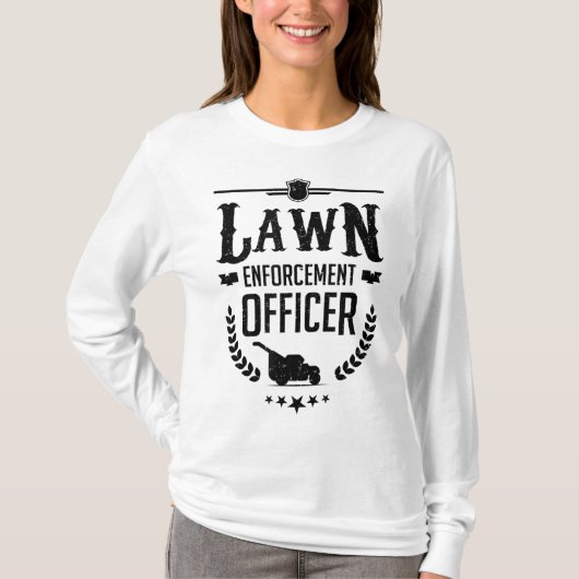 Rasenmäher Mäher Gartengarten - Durchsetzung der V T-Shirt (Vorderseite)